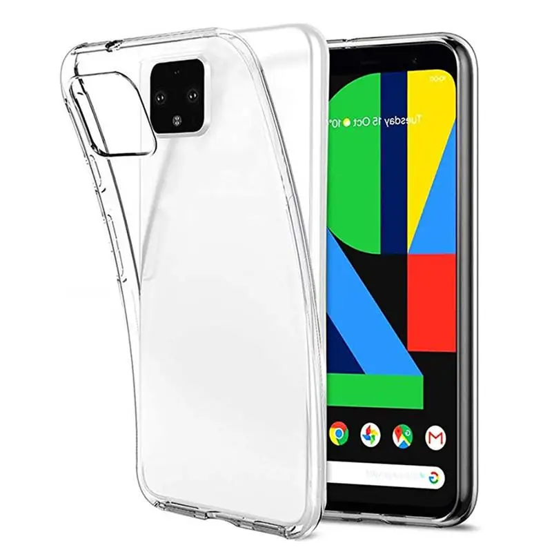 Klare weiche TPU-Hülle für Google Pixel 4 5 3A 3 2 XL, Silikon-Telefonabdeckung für Google Pixel 4a 5 4A Pixel 4 Pixel 3 Pixel3A XL-Hülle – Detail 1