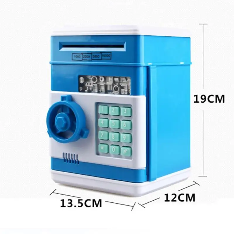 Electronic Piggy Bank Safe Box Money Boxes for Children Digital Coins Cash Saving Safe Deposit ATM Machine Kid Christmas Gift