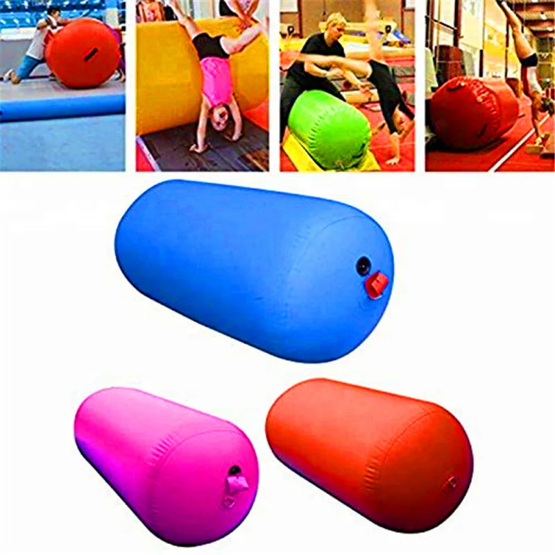 

Free Shipping 80cm Dia Inflatable Air Roller Gymnastic Air Barrel for Exercise Training with Electric Pump