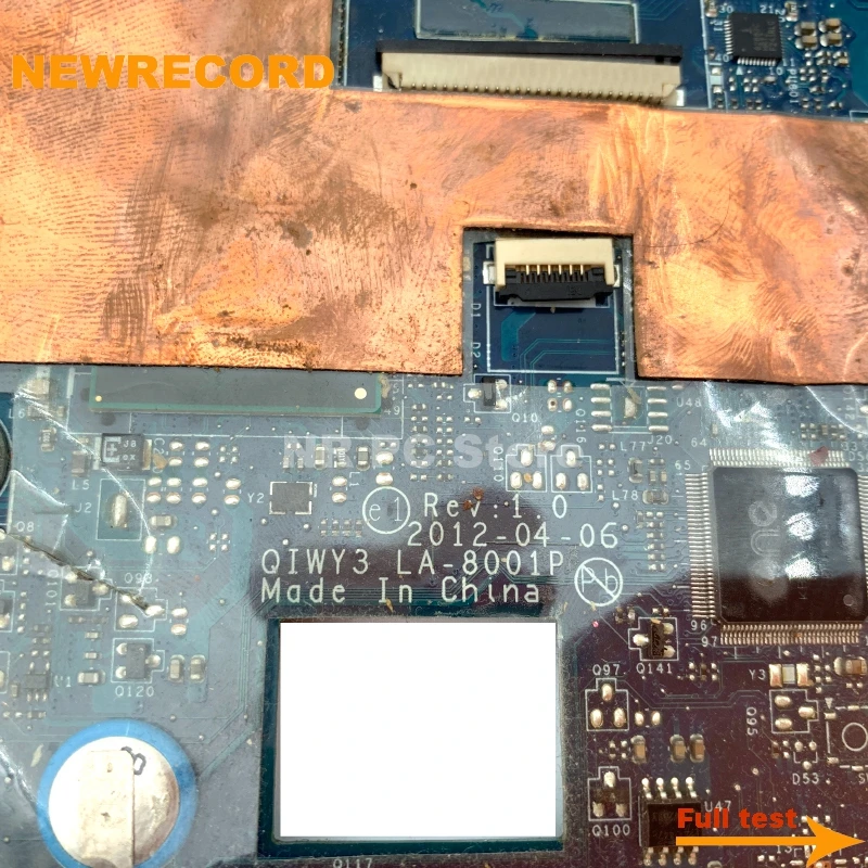 Newrecord qiwy3 LA-8001P para lenovo y480 portátil placa de placa gráfica placa principal gt640m teste completo