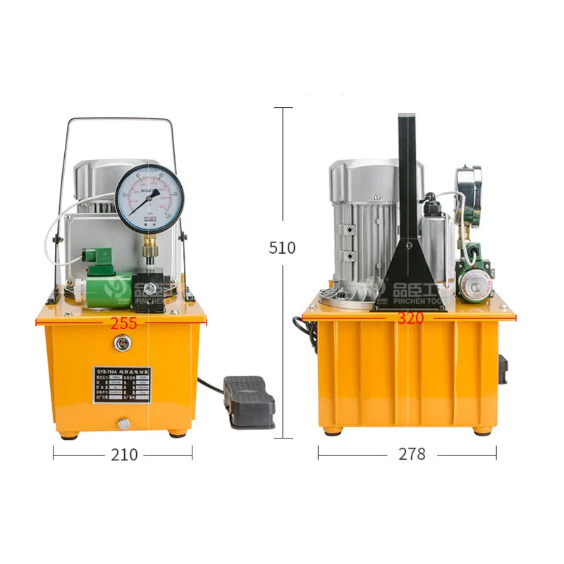 GYB-630B/700A 750W Electric Hydraulic Pump Ultra High Pressure Electric Pump Hydraulic Oil Station High Pressure Oil Pump tools