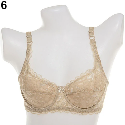 Solid Color Front Cross Buckle Lace Bra Without Rims Gathered Sports Underwear Sleep Gentle Bra