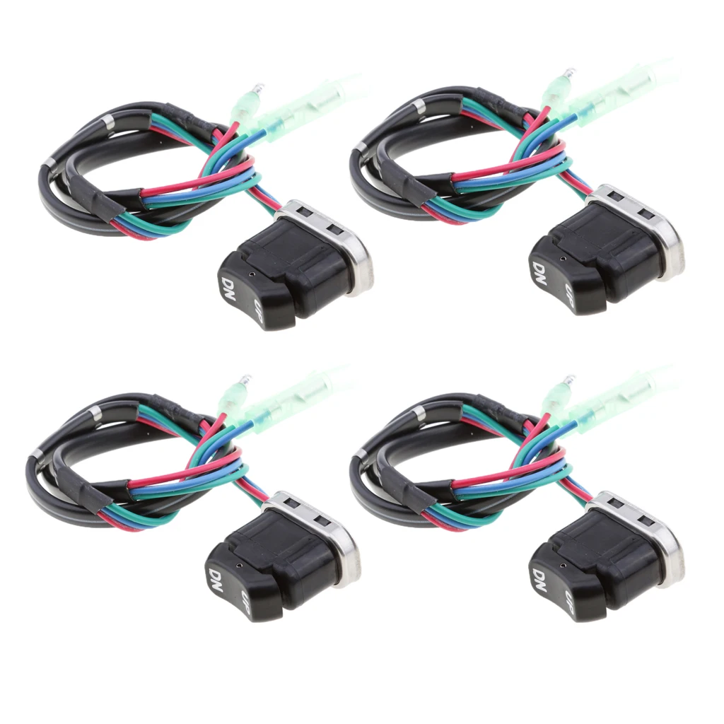 4pcs TRIM & TILT Switch A 703-82563-02-00 703-82563-01 for Yamaha Outboard