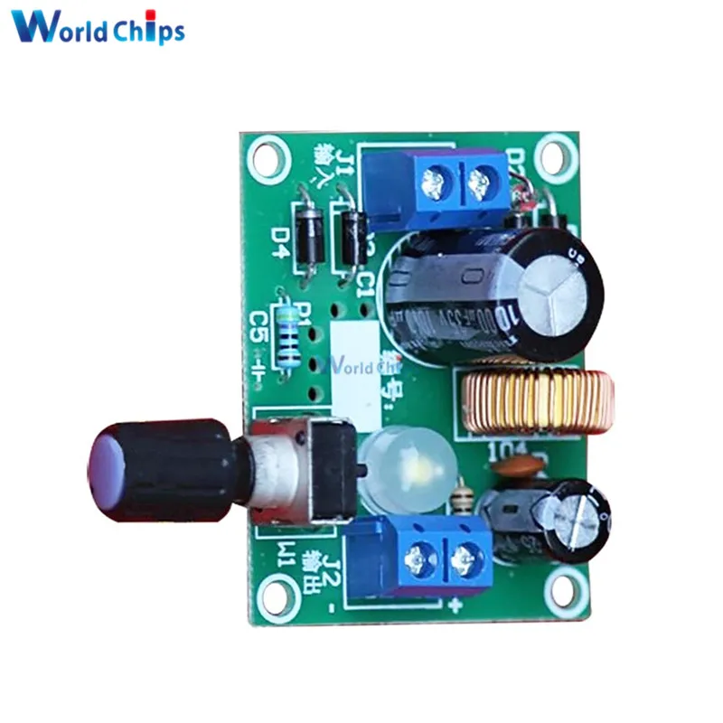 LM2596 Adjustable Voltage Stabilizer Precise Buck Step Down Power Supply Board Module 3.2V-40V to 1.23V-35V DIY Kit