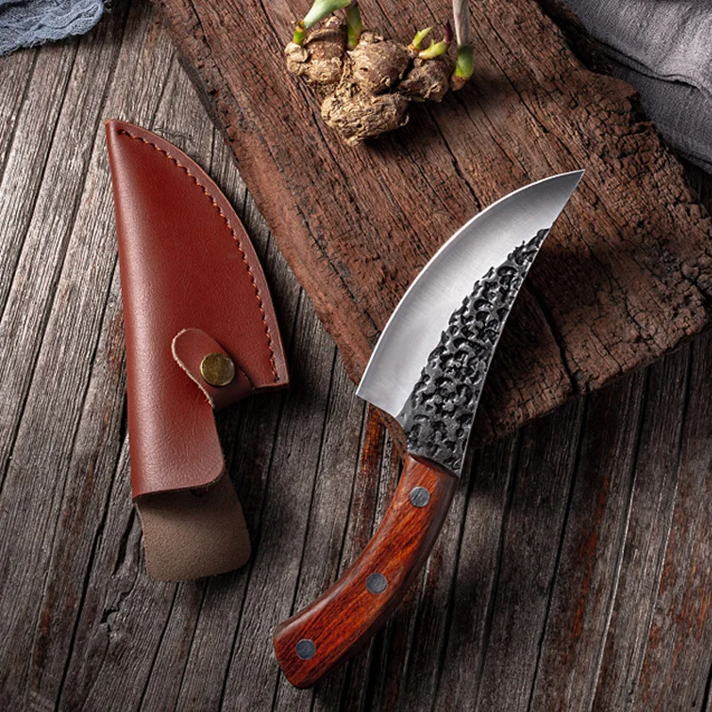 

Liang Da Japanese High carbon steel forging knife hand-made by chef tang, sliced with kitchen knife, butcher knife Boning knife