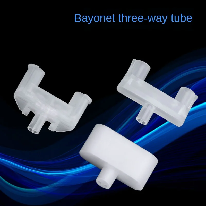 

Three-way Joint U-shaped Three-way Mixing Pipe Tee Joint AB Glue Mixing Pipe Adapter with Card Tee