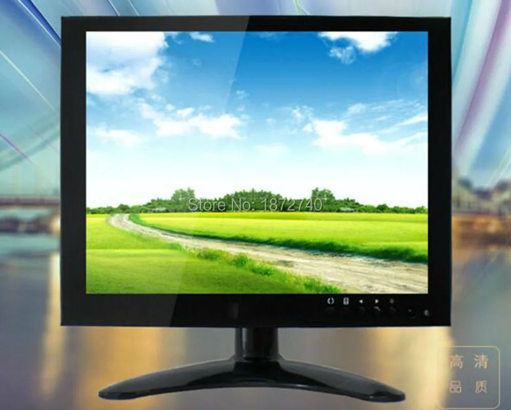 8'' Lcd Monitor 4:3 Security Equipment Computer Liquid Crystal Display VGA AV BNC 1024 x768 4:3