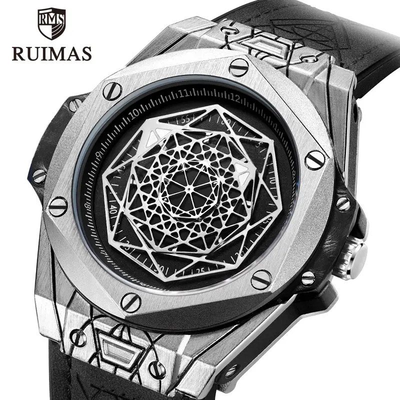 RUIMAS Luxury Top Brand Quartz Watches Men Leather Strap Military Sports Wristwatch Man Waterproof Watch Relogios Masculino 533G