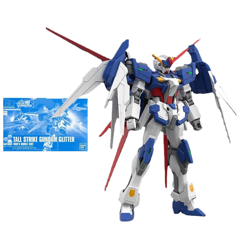 

Bandai Gundam Model Kit Anime Figure HGUC 1:144 AMS-123X-X Moon Gundam Genuine Gunpla Model Action Toy Figure Toys for Children