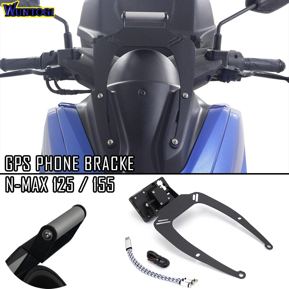 Soporte de navegación para motocicleta, accesorio para Yamaha N-MAX, NMAX 125, NMAX 155, 2015-2020, GPS, teléfono