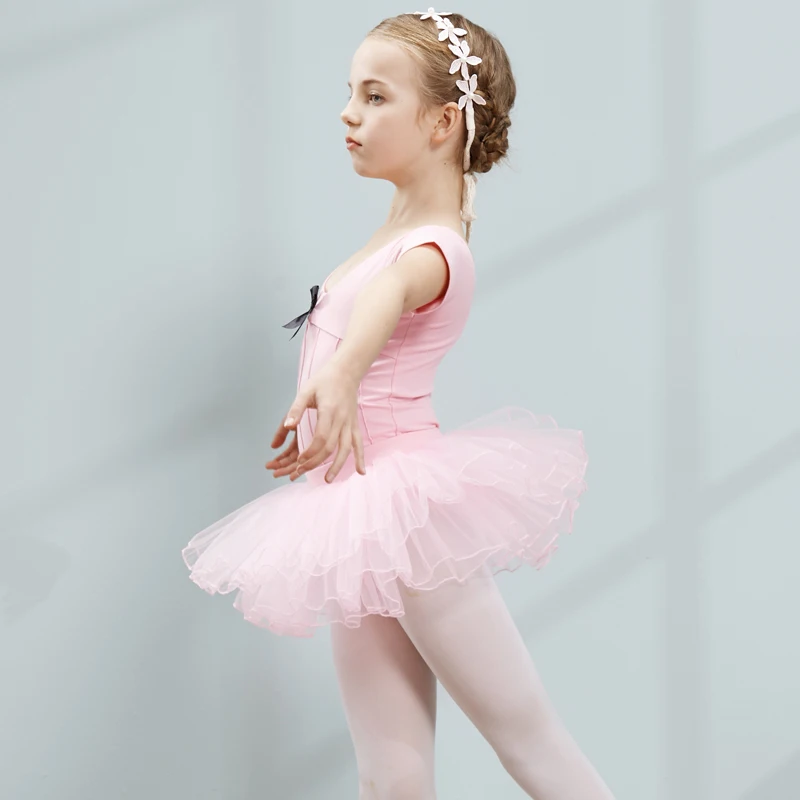 Mới Nữ Tay Ngắn Dance Váy Dành Cho Bé Gái, Trẻ Em Cotton Ba Lê Dancewear, Tập Đi Cho Bé Múa Ba Lê, Áo trẻ Em Tutu, Áo Trẻ Em Nhảy Đầm