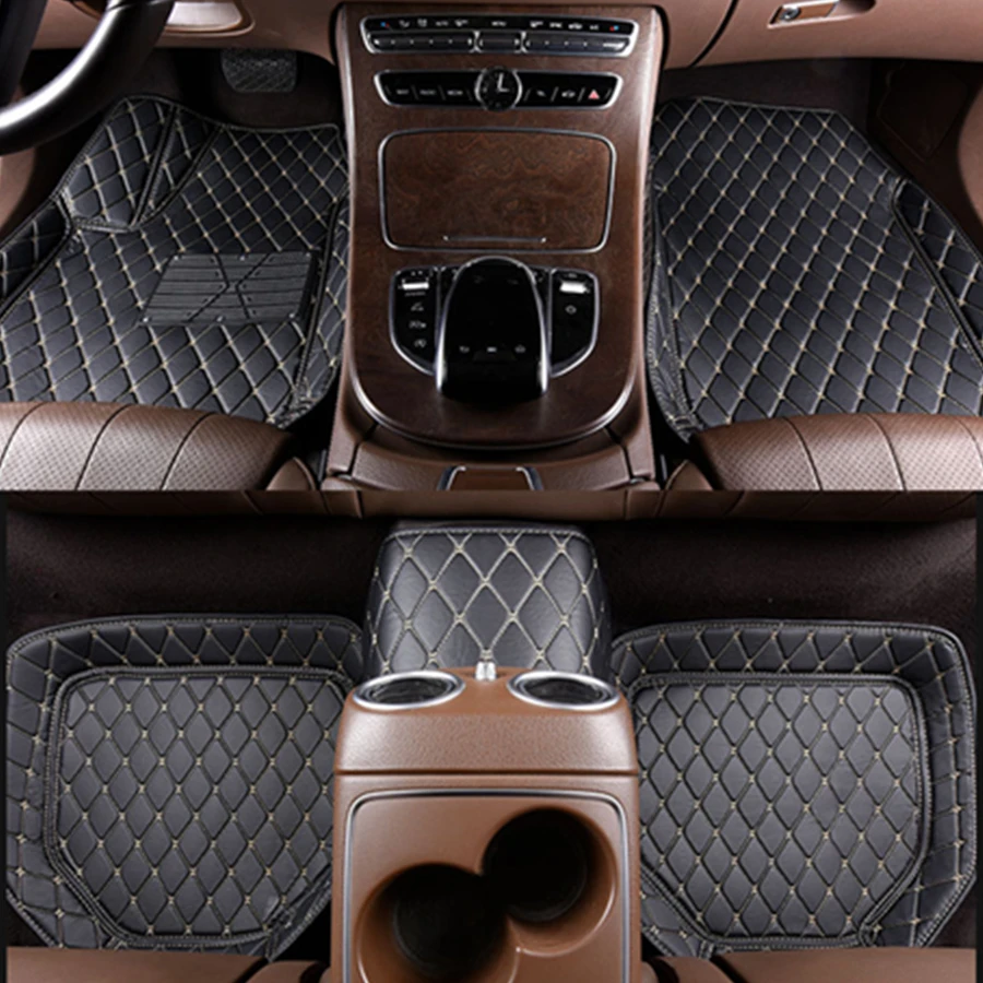 Universal Fit RHD LHD High Side Car Floor Mat Liner For AUDI Q3 Q5 A1 A4 A7 SQ5 A6 S7 S8 A3 Q7 TT Q4 e-tron Q8 S1 S3 RS4 RS6 RS7