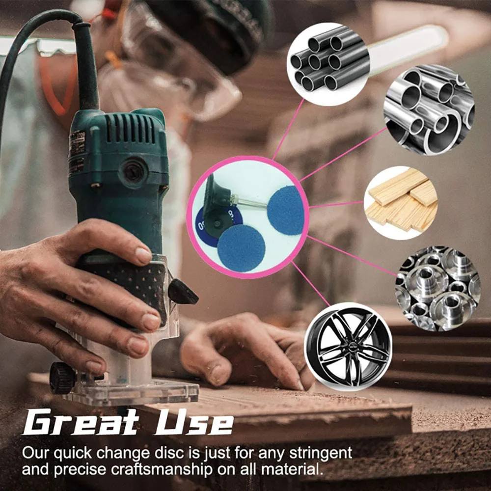 50mm R-Typ Schnell Ändern Discs Set 2 Zoll Zirkonia Schleifen Discs mit 1/4 "Halter für Sterben grinder Rost Farbe Entfernung Zubehör – Detail 9