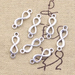 50Pcs Charms Link Infinity Symbool Verbinding 20X6Mm Antiek Zilver Kleur Hangers Diy Maken Bevindingen Handgemaakte Tibetaanse sieraden