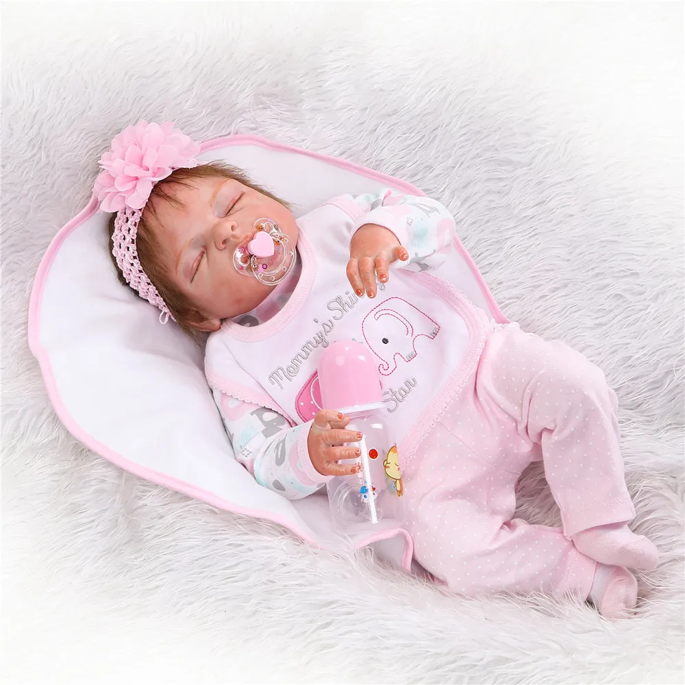 

19'' 48cm Reborn Baby Dolls Full Body Vinyl Silicone Lifelike Alive Soft Babies Toddler Newborn Toy Kids Boy Girl Christmas Gift