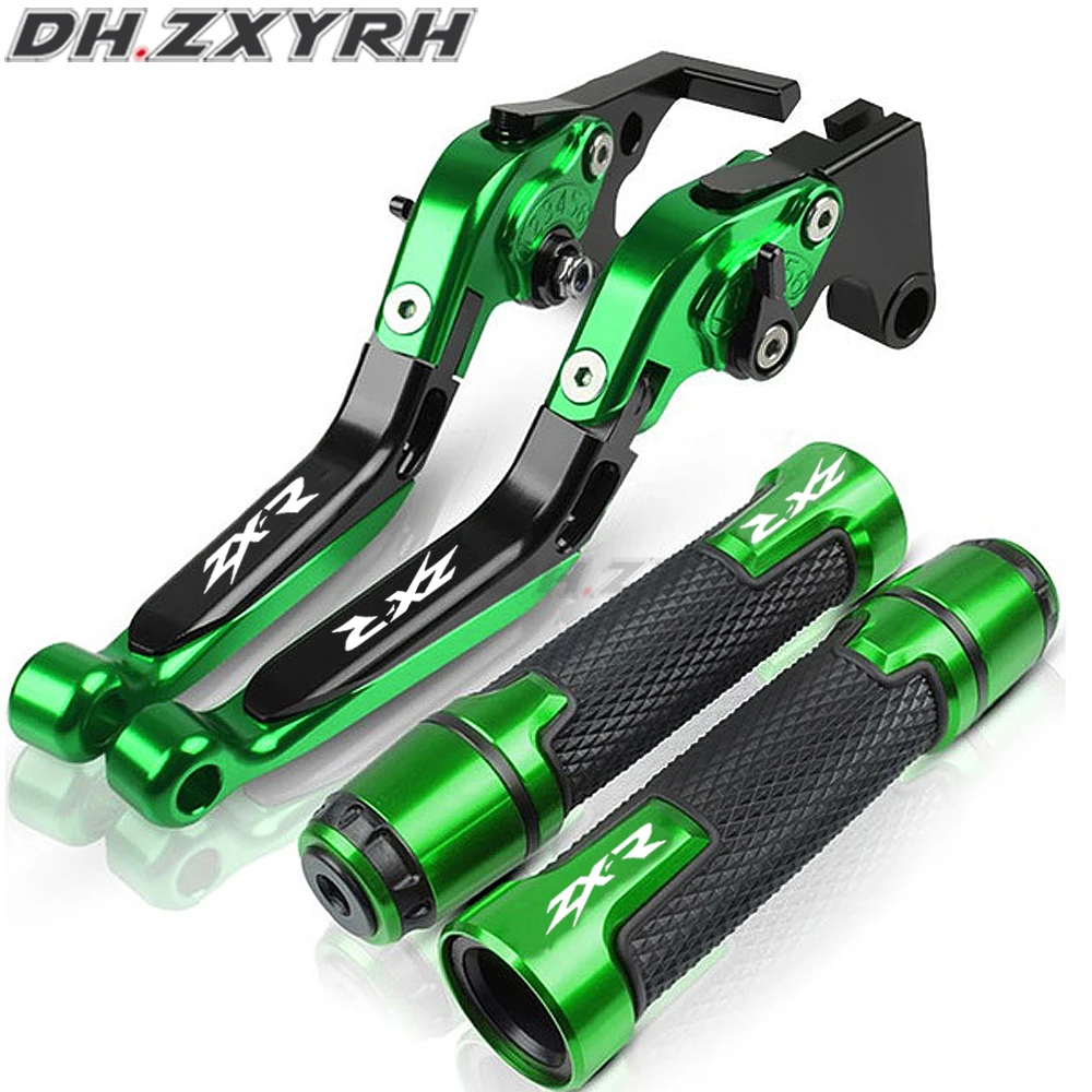 For Kawasaki ZXR750 ZXR 750 1989-1995 Motorcycle Brake Levers adjustable Folding Bike extensible Clutch Levers Handbar End Grips