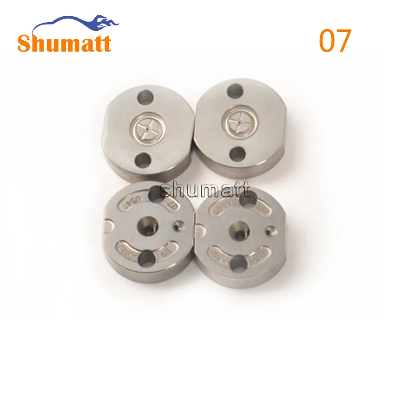 4Pcs Shumatt New Common Rail Valve Plate 07# For 23670-30300 30080 095000-6510 6511 Injector