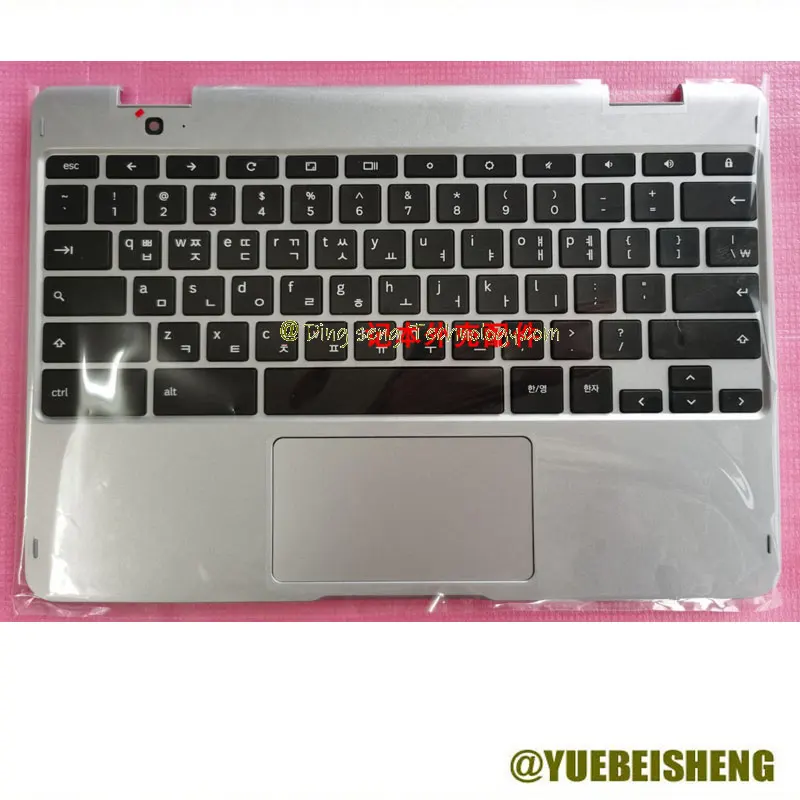 YUEBEISHENG         New/org For Samsung Chromebook Plus XE520QAB 521 XE525QBB Palmrest Korean keyboard upper cover Touchpad