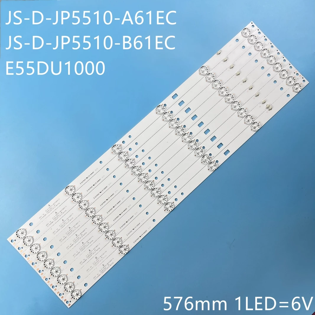 

New 9pcs/Kit LED ND55KS4000 eiQ-55UHDT2SMH eiQ-CV55UHDT2SMH JS-D-JP5510-A61EC (60517) JS-D-JP5510-B61EC (60714) E55DU1000 4K FHD