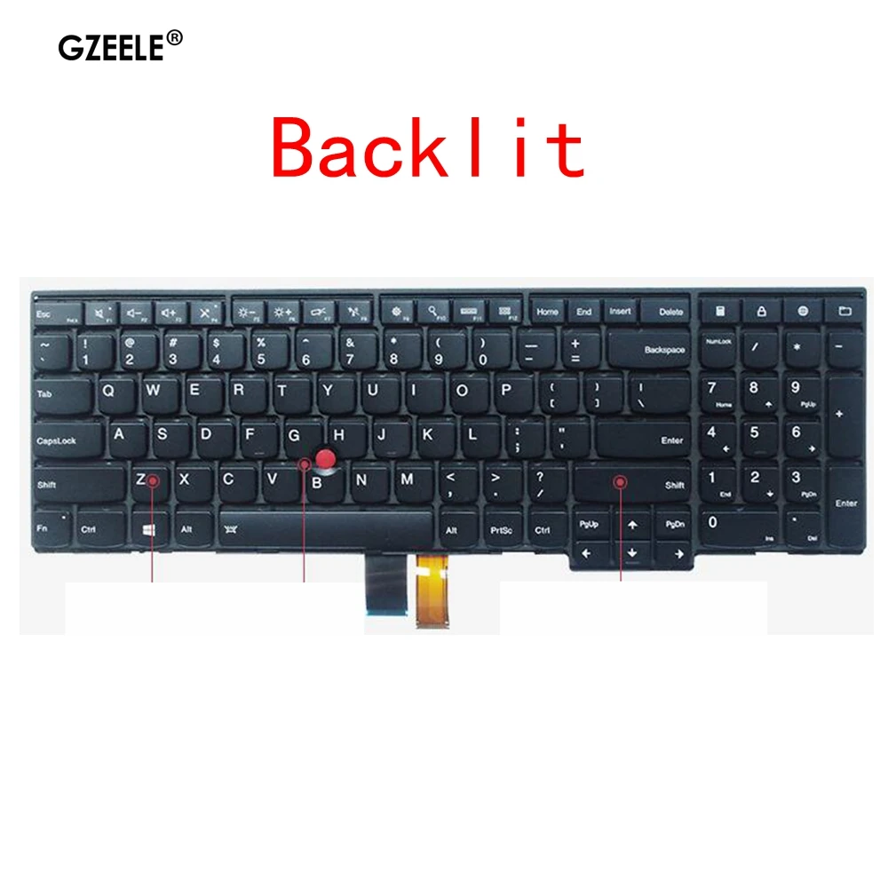 US/SP/RU Laptop Keyboard For Lenovo Thinkpad T560 T550 L560 P50S E540P W550S E531 L540 W540 T540 T540P E540 W550 W541 P50S L570