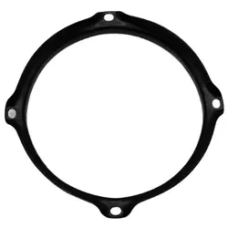 6 Inch 4 Hole Drum Rim Snare Hoop Drum Hoop Alloy Drum Parts Black & Silver Color 1 Piece