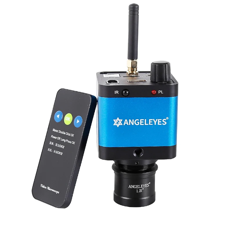 Angeleyes 1600w Wifi USB cámara de vídeo telescopio astronómico captura de imagen ocular electrónico Industrial con adaptador