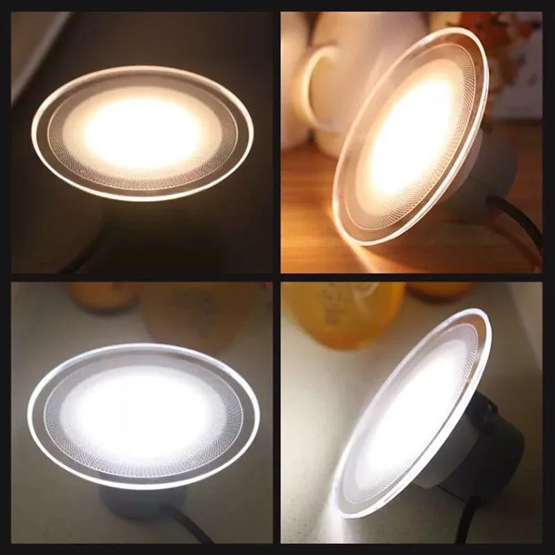 LED Downlight Acrylic Panel Light Ceiling Light 3 Color Temperature Variation 110V 220V 5W 7W 9W LED Spot Light Larger Lighting