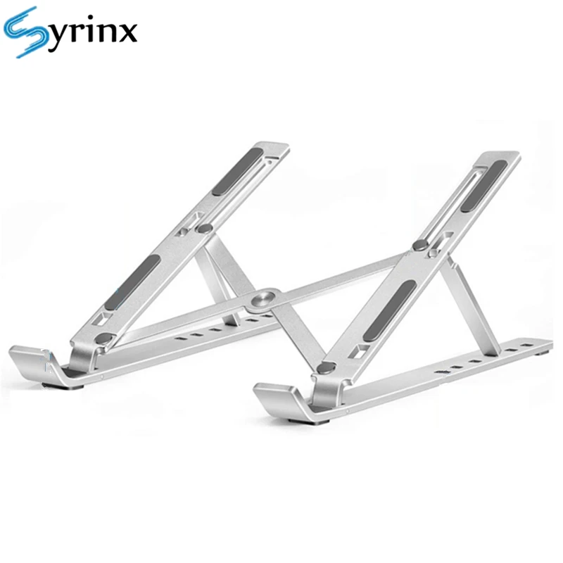 Supporto per laptop Rack X Style Scrivania pieghevole regolabile in lega di alluminio per supporto per notebook desktop da ufficio MacBook Pro Air