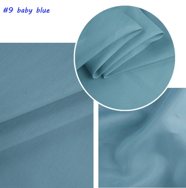 1 meter X 1.4 meter Plain Silk Cotton Fabric Natural Dress Lining Material Quality 12momme