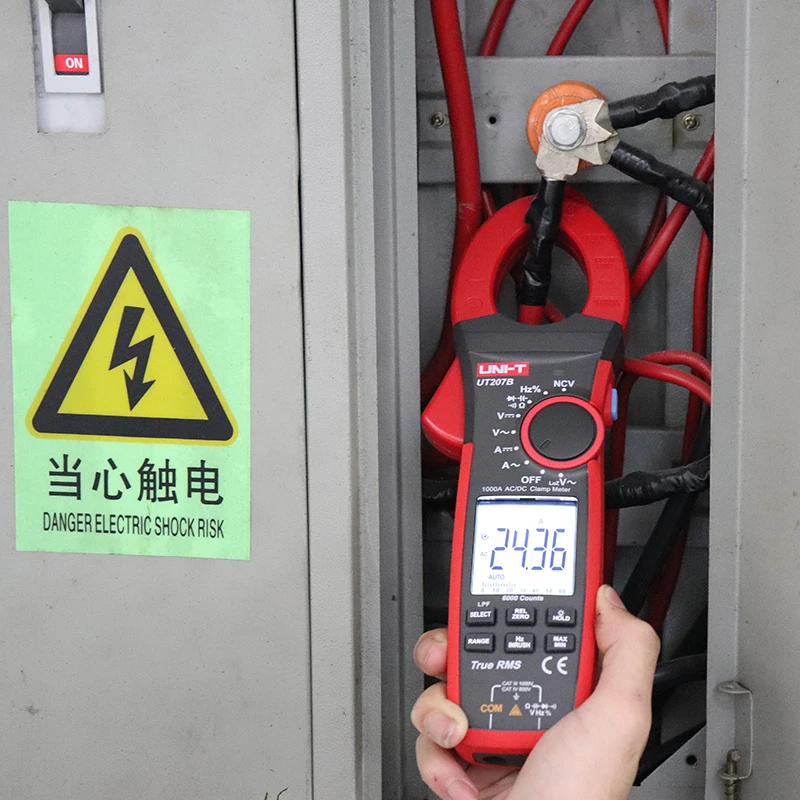 UNI-T UT207B UT208B Analog Digital Clamp Meter AC DC 1000A 1000V Ammeter Pliers Professional NCV LPF Tester 6000 Counts