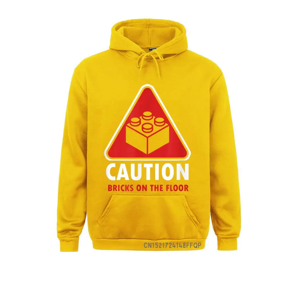 Warning Caution Building Blocks Bricks On Floor Pullover Prevailing Women Sweatshirts Hoodies Long Sleeve Cool Sportswears