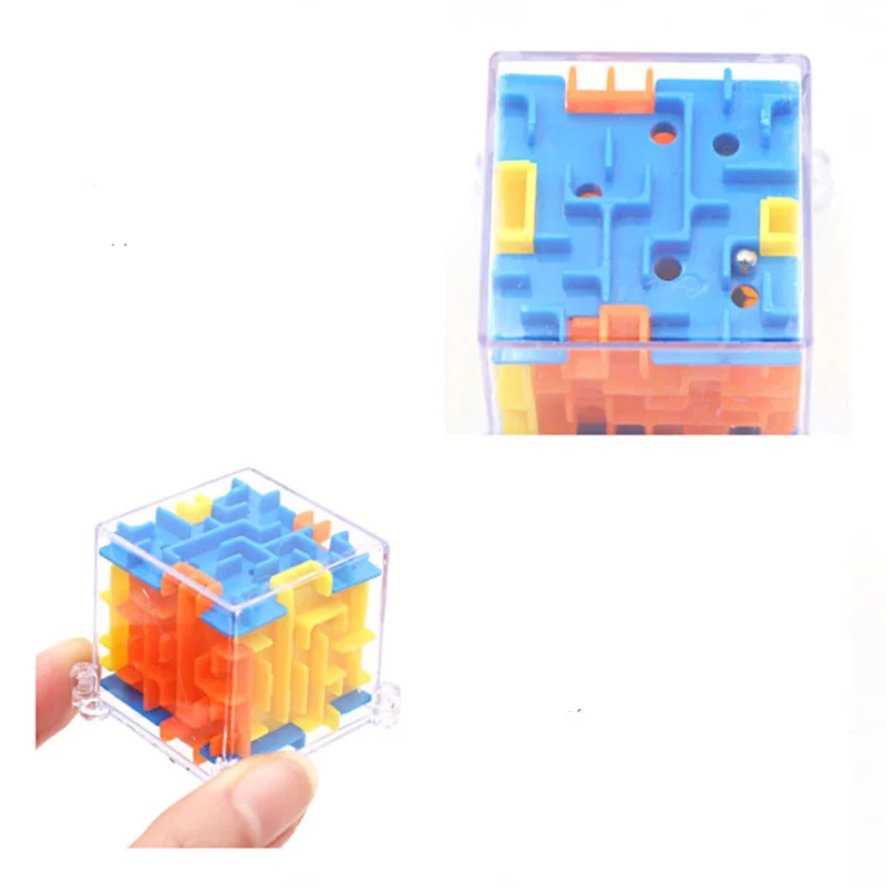 100 Steps Mini 3D Maze Stereo Labyrinth Square Rotating Adult Decompression Magic Cubes Children\'s Educational Toys Gift