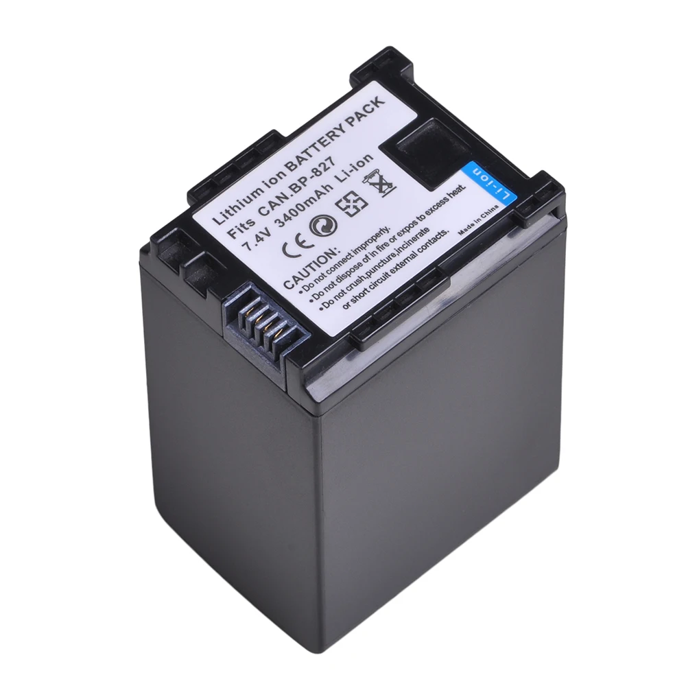 3400mAh BP 827 BP-827 Bateria + Ładowarka LCD do Canon BP-808 BP-809 BP-819 HG30 XA10 HF20 HF10 HF100 HF100E HG20 HG21 HF11