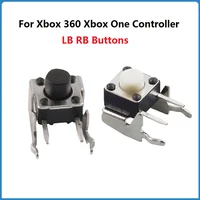 10 unids/lote para Xbox 360 Xbox One controlador Rb Lb botones piezas de repuesto para reparación LB RB interruptor parachoques Joystick botón blanco/negro