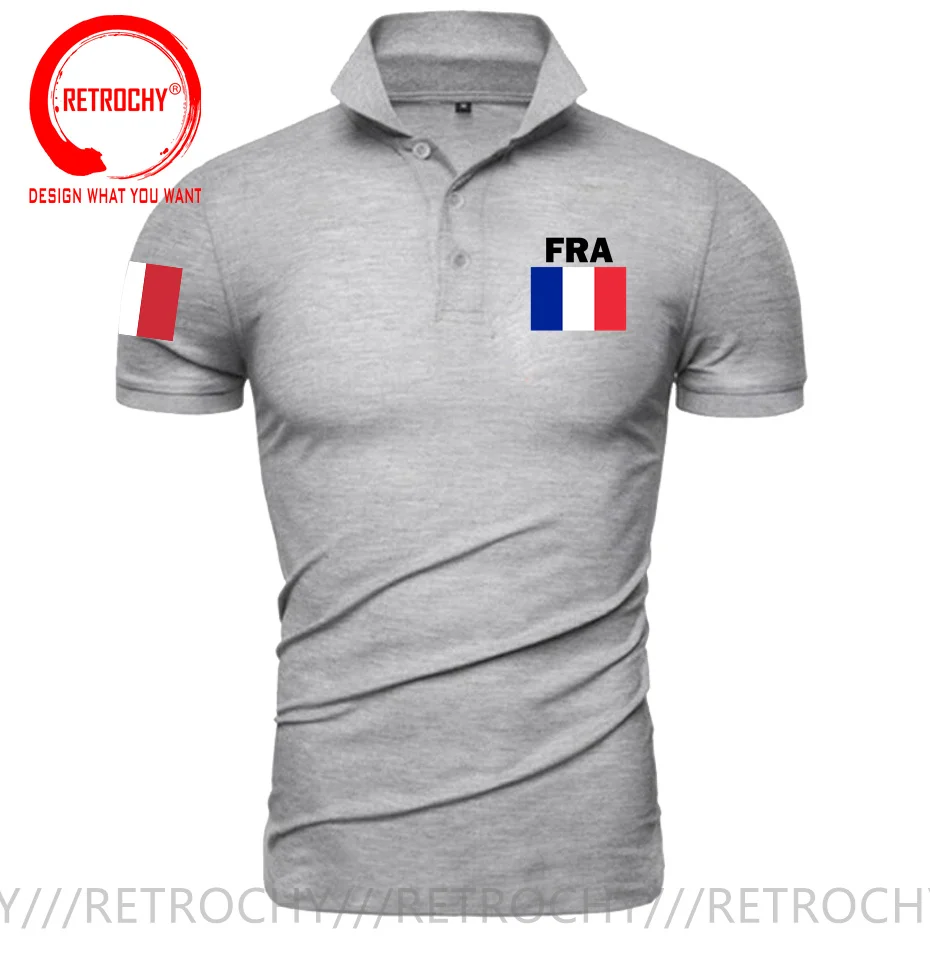 France Flag French Republic Polo shirts man jerseys Polo Shirt nation team cotton fans streetwear fitness casual new FRA Shirt