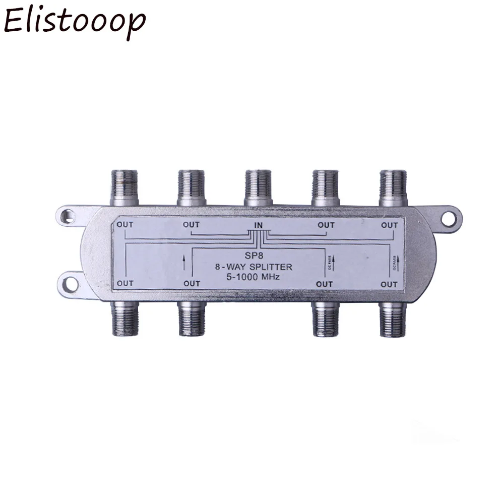 جهاز إرسال واستقبال الأقمار الصناعية ذو 8 اتجاهات ، جهاز فك إشارة الأقمار الصناعية مع موصل محوري ، محول قناة