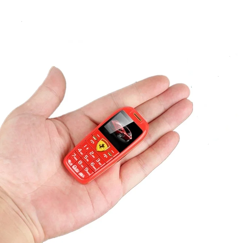 F488 حجم صغير GSM الهاتف المحمول أصغر سيارة دفع زر الهاتف 2 سيمز مفتاح السيارة ماجيك صوت MP3 بلوتوث طالب الهاتف الخليوي