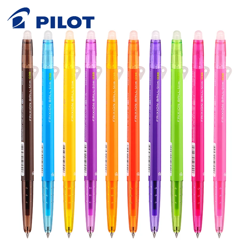 

10PCS Japan PILOT Erasable Gel Pen LFBS-18UF Push-type Colorful Friction Pen 0.38mm 20-color Erasable Water Pen Bullet Refill