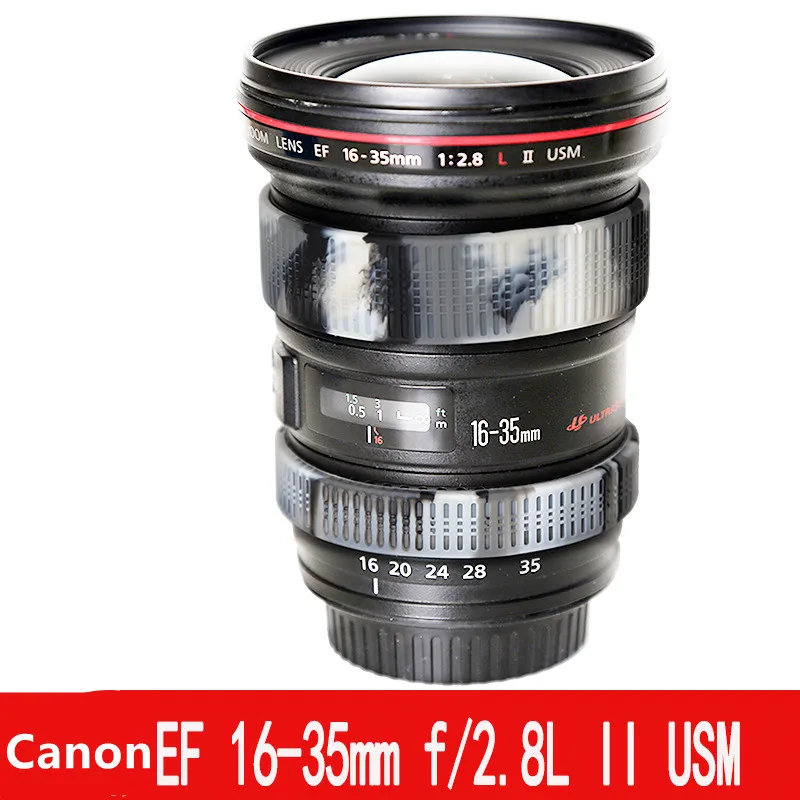 Silicone Focus Ring + Zoom Ring Rubber Band Protector for Canon EF 16-35mm f/2.8L II USM