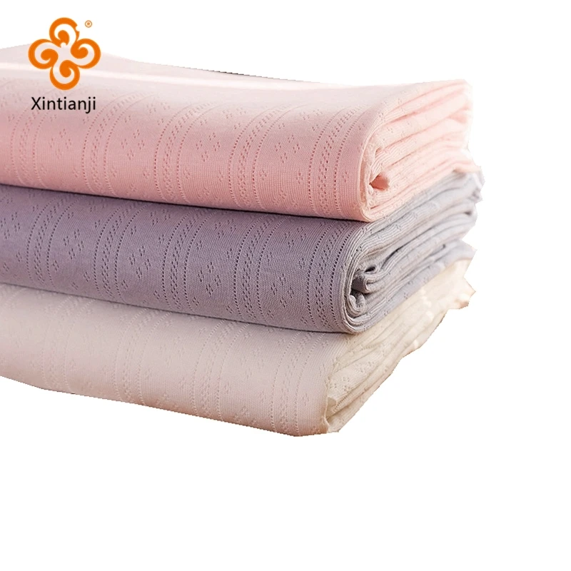 Xintianji Morbido Jacquard A Coste di Cotone Per Bambini Tessuto Da Cucire Per Abbigliamento Per Bambini Fai Da Te O Asciugamano Da Bagno 50*170