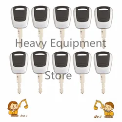 10PC key For Hyundai Excavator Heavy Equipment Ignition Key - new Style 21Q4-00090 R-9 series equipment models without LOGO