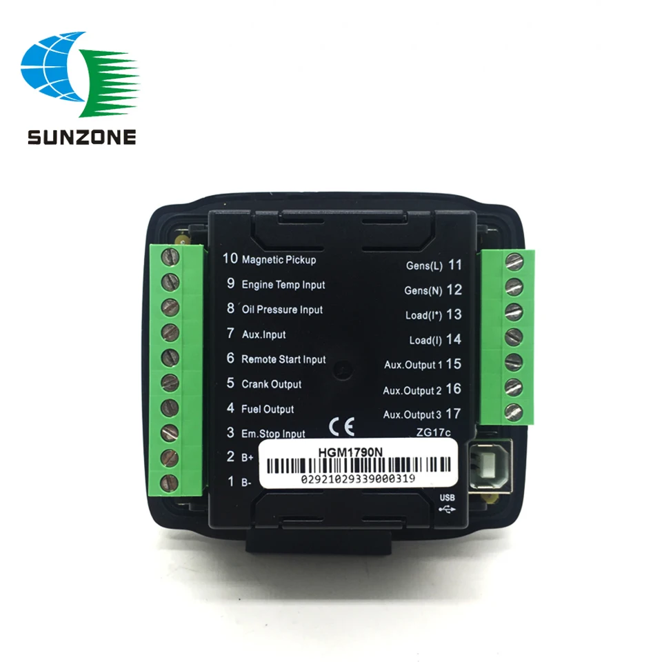 Smartgen HGM1790N Auto Start Pannel Control Module Electronic Genset Controller Power For Diesel  Generator