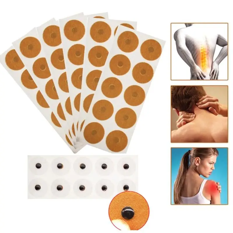 10pcs Magnetic Moxibustion Sticker Magnetic Acupuncture Therpy Plaster Back Shoulder Foot Pain Relief Magnet Treatment Sticker