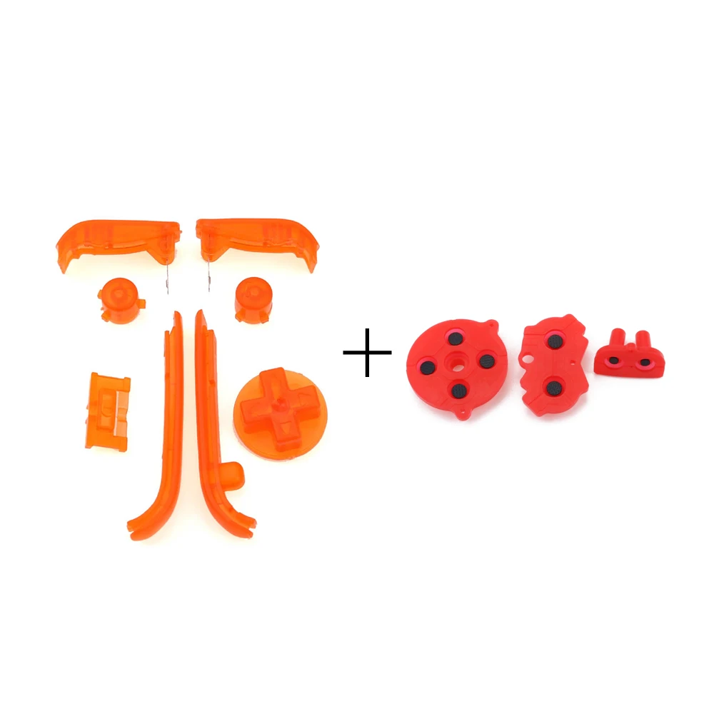 1Set Volledige Knoppen Voor Gameboy GBA D-Pad AB LR Knop Sleutel Voor Nintend Gameboy Advance Geleidende Rubber siliconen Knop Pad Kit