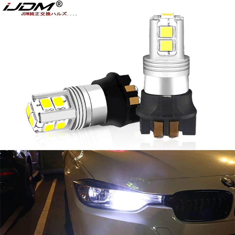 iJDM Canbus PWY24W PW24W 3014 LED Bulb For Audi A3 A4 A5 Q3 VW MK7 Golf CC Ford Fusion Front Turn Signal Lights,F30 3 Series DRL