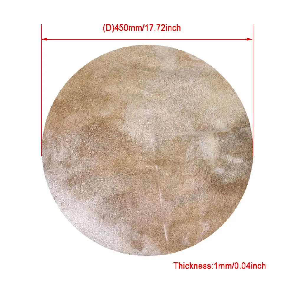 Yibuy 45x45x0.01cm Thinskin Drums Head Thin Skin for 14 Inch African Tambourine