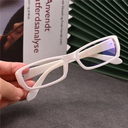 Vazrobe White Reading Glasses Eyeglasses Frames Women Male Narrow Small Plain Glasses Female Reading Spectacles for Prescription