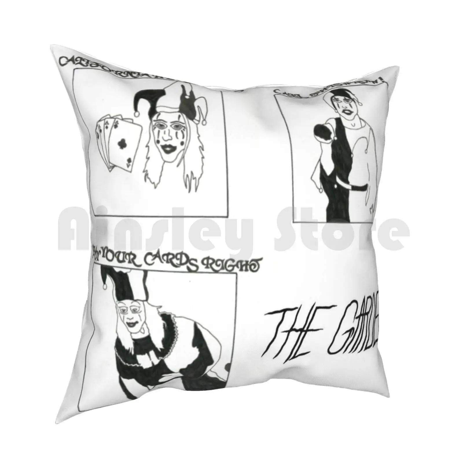 / / The Garden Jesters / / Pillow Case Printed Home Soft Throw Pillow The Garden Garden Band Bands Indie Jesters Jester