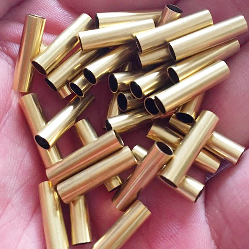 100pcs Brass Tube OD 4mm Thick 0.5mm Length 5mm Copper Tube DIY Accessories CUSTOMIZED Cut Brass Pipe