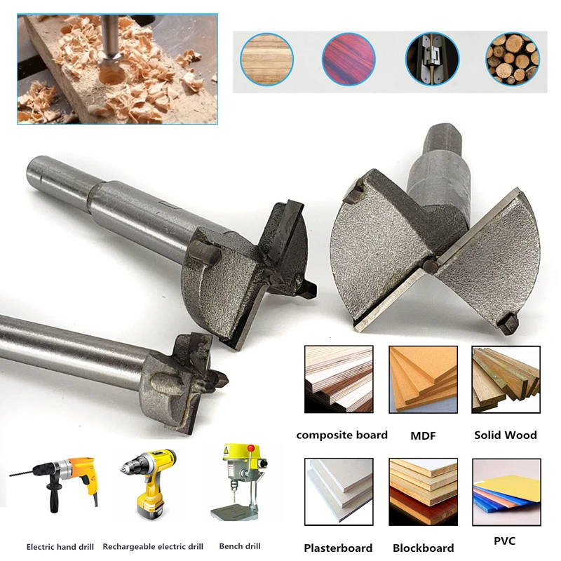 24mm 25mm 26mm 27mm 28mm Forstner Drill Bits Woodworking Hole Saw Opener Plaster Plastic Wood Board Cutter Mill Tungsten Carbide